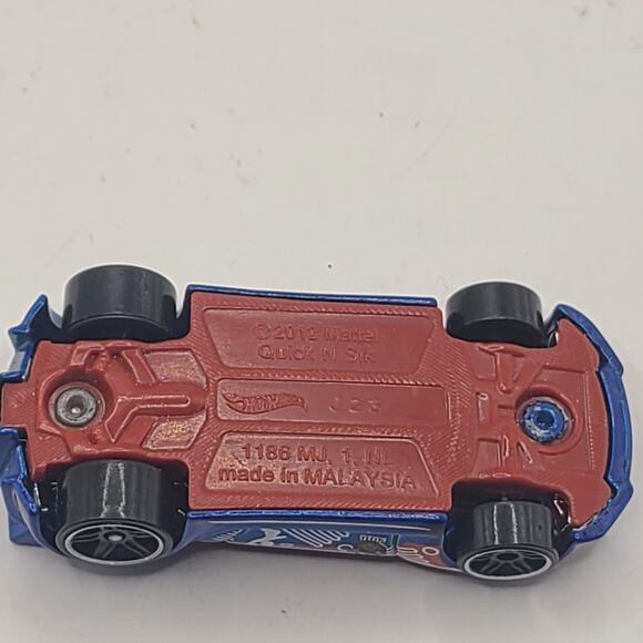 2016 HOT WHEELS QUICK N SIK BLUE & RED 1:64 DIECAST 2 3/4" - Picture 5 of 5